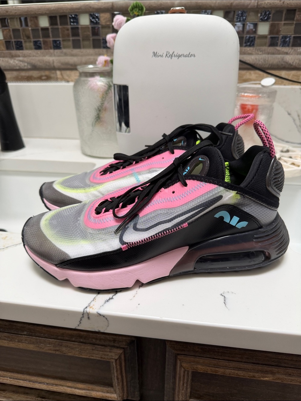 Nike Air Max 2090 Pink/Black/Silver Women’s Size 10.5